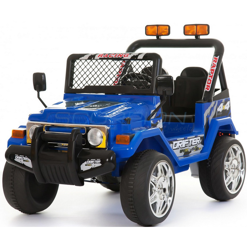 ScorpionWheels Ηλεκτροκίνητο παιδικό διθέσιο αυτοκίνητο τύπου Jeep Wrangler 12v μπλέ με τηλ/τρόλ 5247061